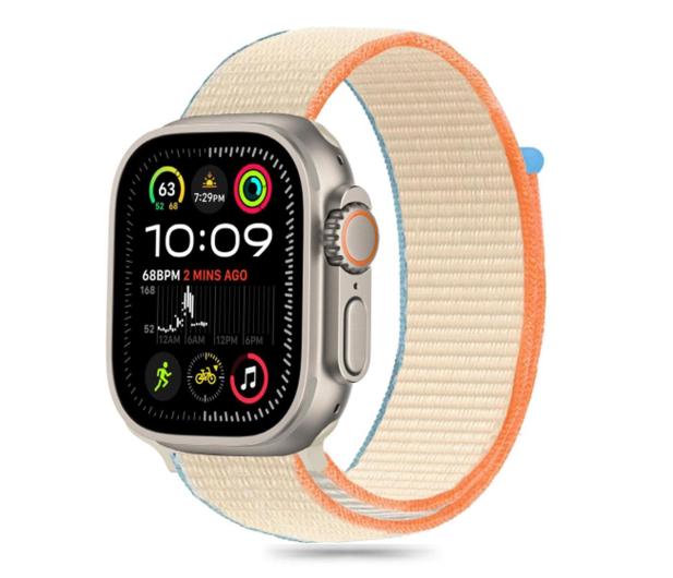 TECH-PROTECT Nylon do Apple Watch 44/45/46/49 mm Cream 5906302370788 - 1296613 - zdjęcie